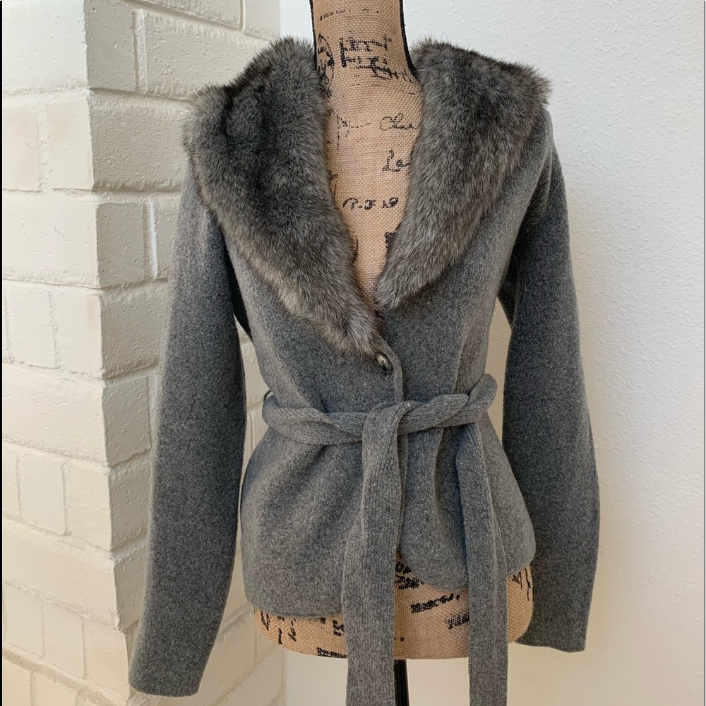 Anthropologie (etttwa brand) gray short jacket